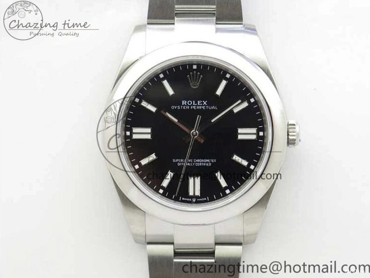 MiroTime 1231 Oyster Perpetual 41mm 124300 EWF Best Edition Black Dial on SS Bracelet A Unique 2860